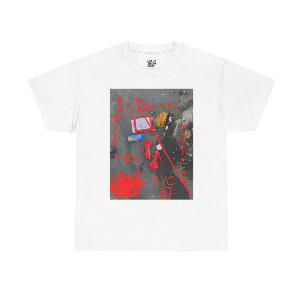Official Los Teloneros NYC T-Shirt | Original artwork by Rafael Ponce