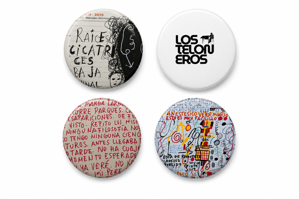 Set of 4 Pins | Original artwork by Rafael Ponce