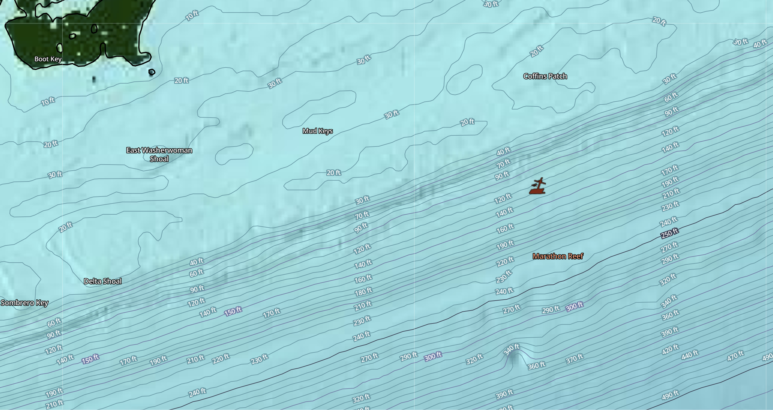 Thunderbolt Wreck Marathon Fishing Guide: SatFish Maps & Wahoo Game Plan