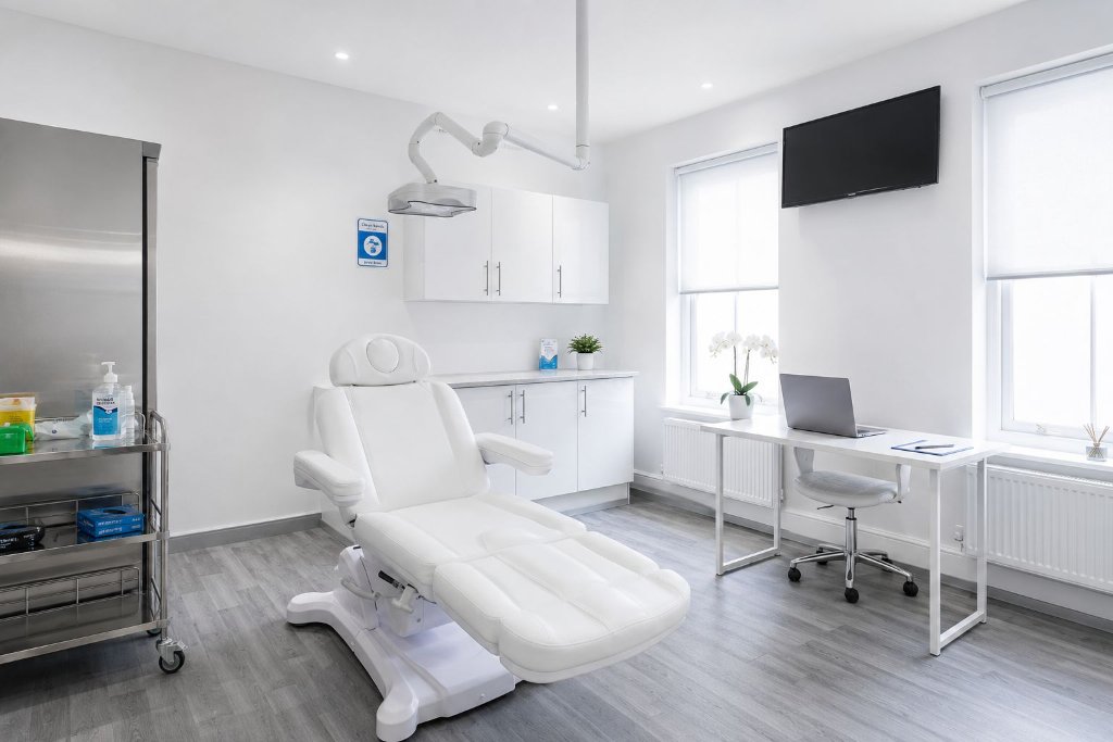 Treatment suite with equipment
