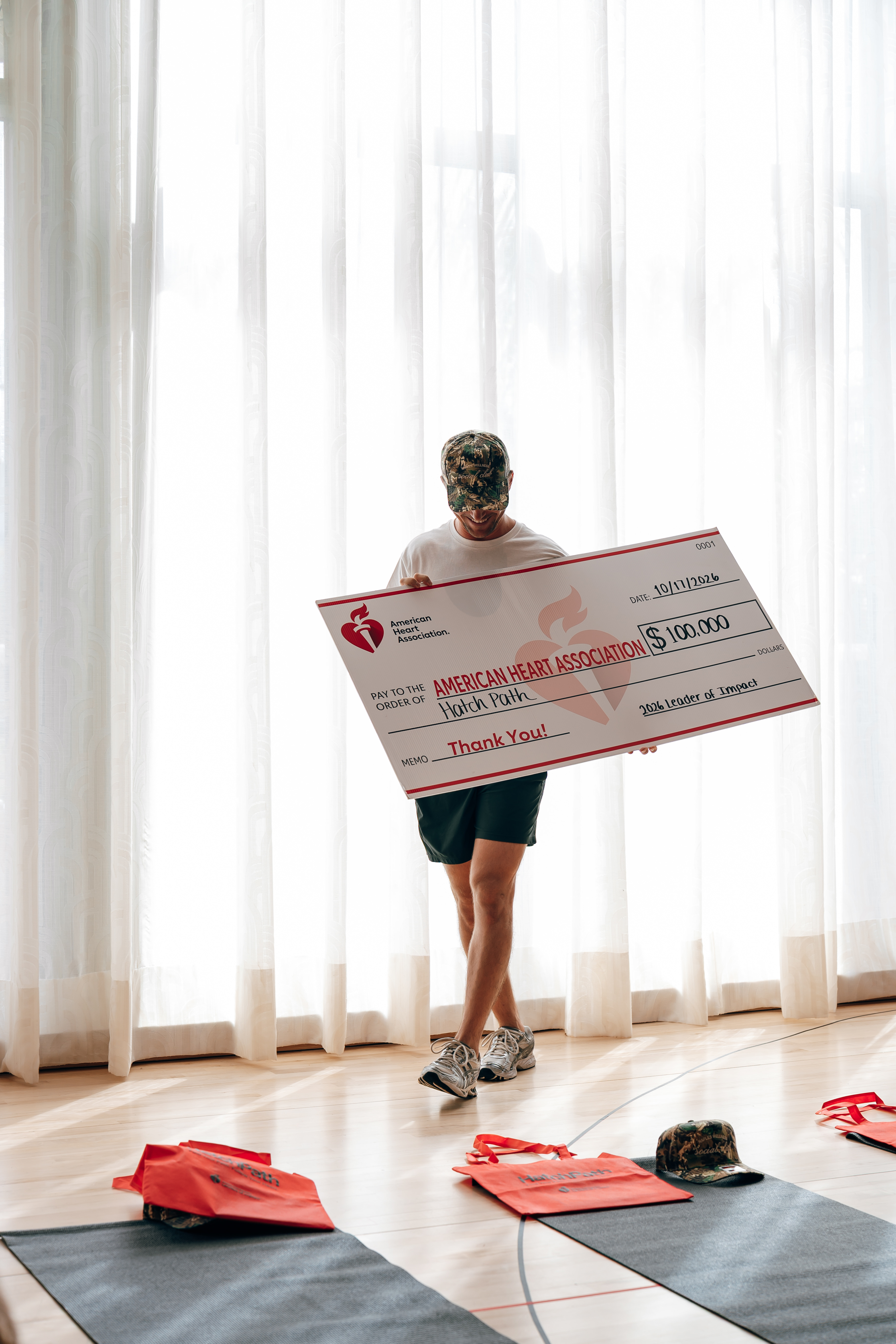 HatchPath presented a $100,000 gift to the American Heart Association on Saturday morning at Gulfshore Playhouse.