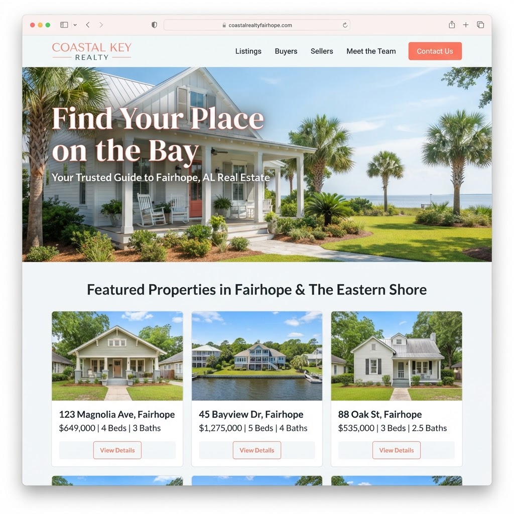 Coastal Key Realty demo website