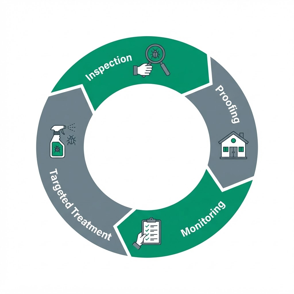 Integrated Pest Management approach diagram