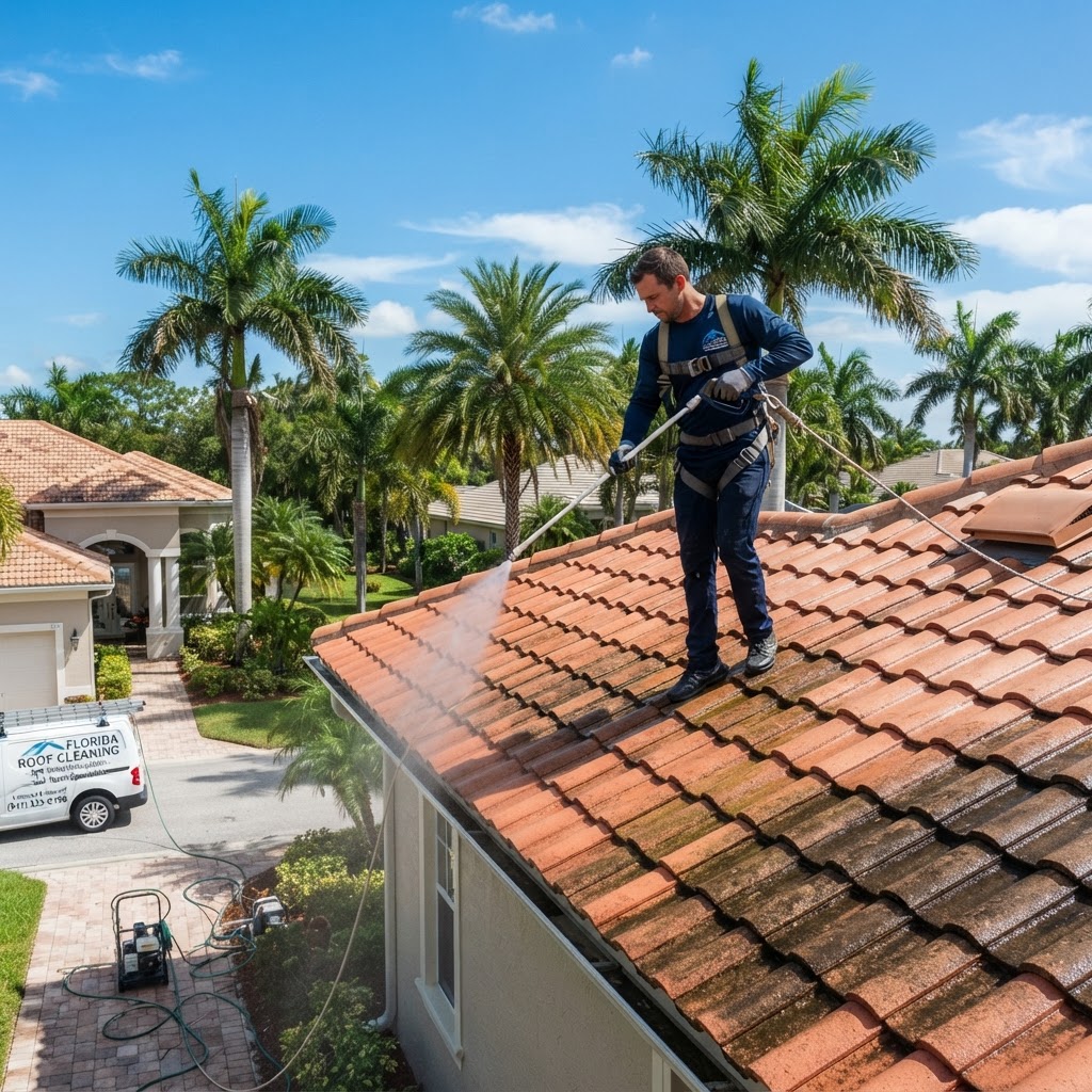 Roof Soft Washing vs. Pressure Washing: What is Safest?