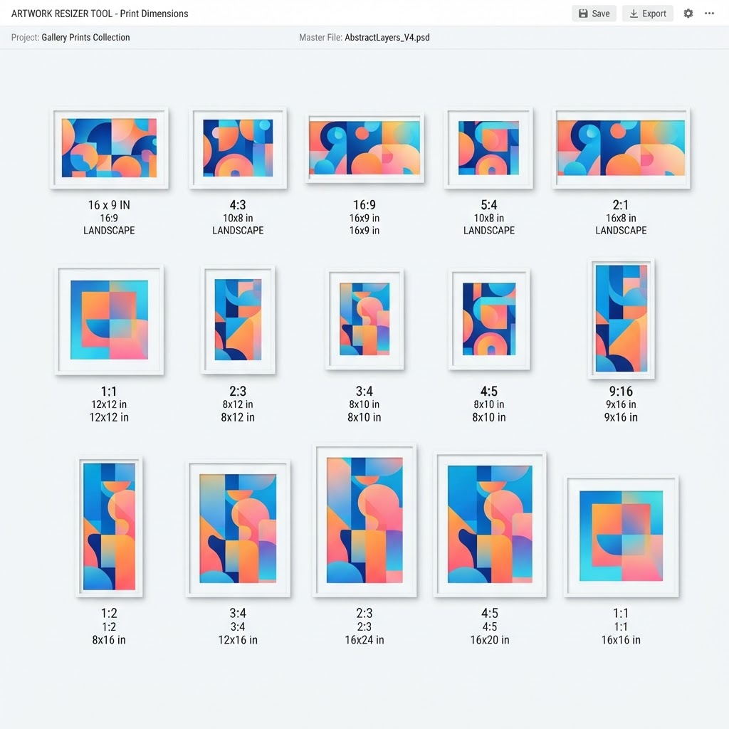 How to Batch Resize Artwork for Print on Demand and Digital Downloads