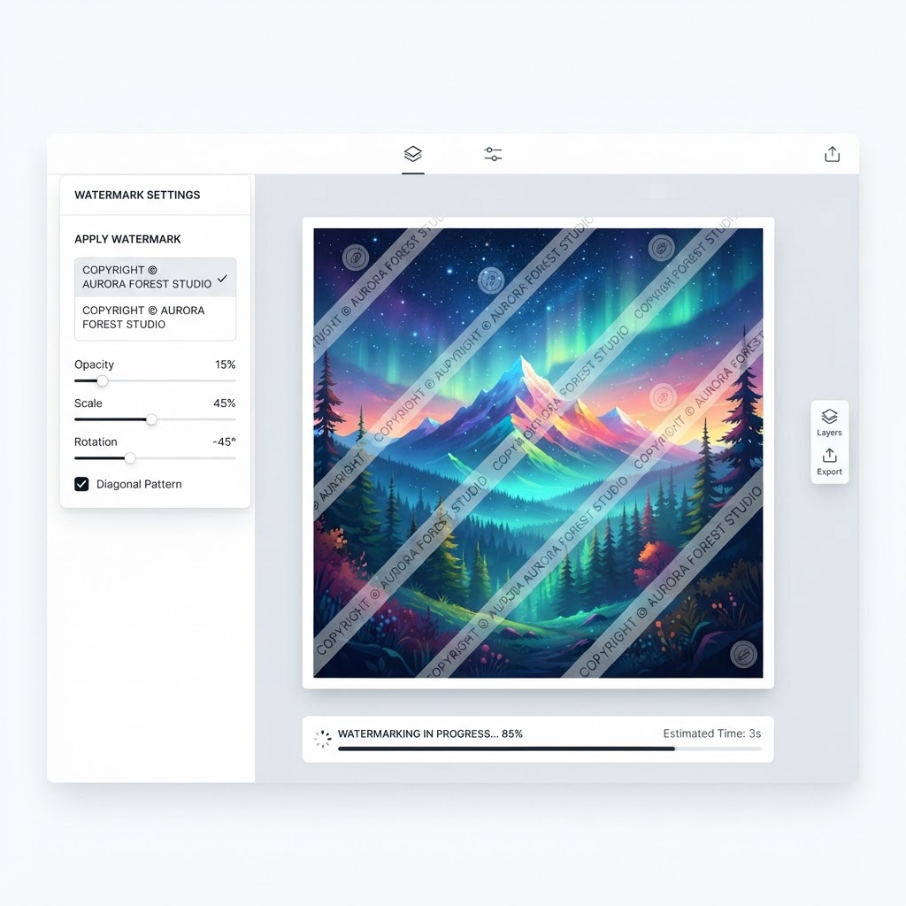 How to Add Watermarks and Overlays to Protect Your Artwork Online
