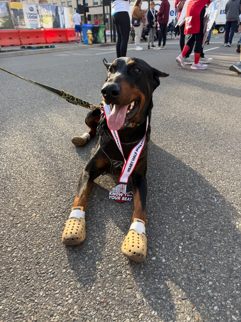Post-race exhaustion — well earned rest
