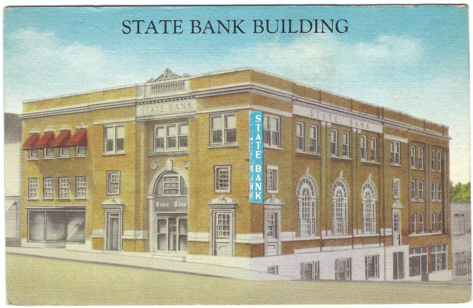 State Bank Building, Poplar Bluff - historic postcard, Poplar Bluff Missouri, c. 1910s