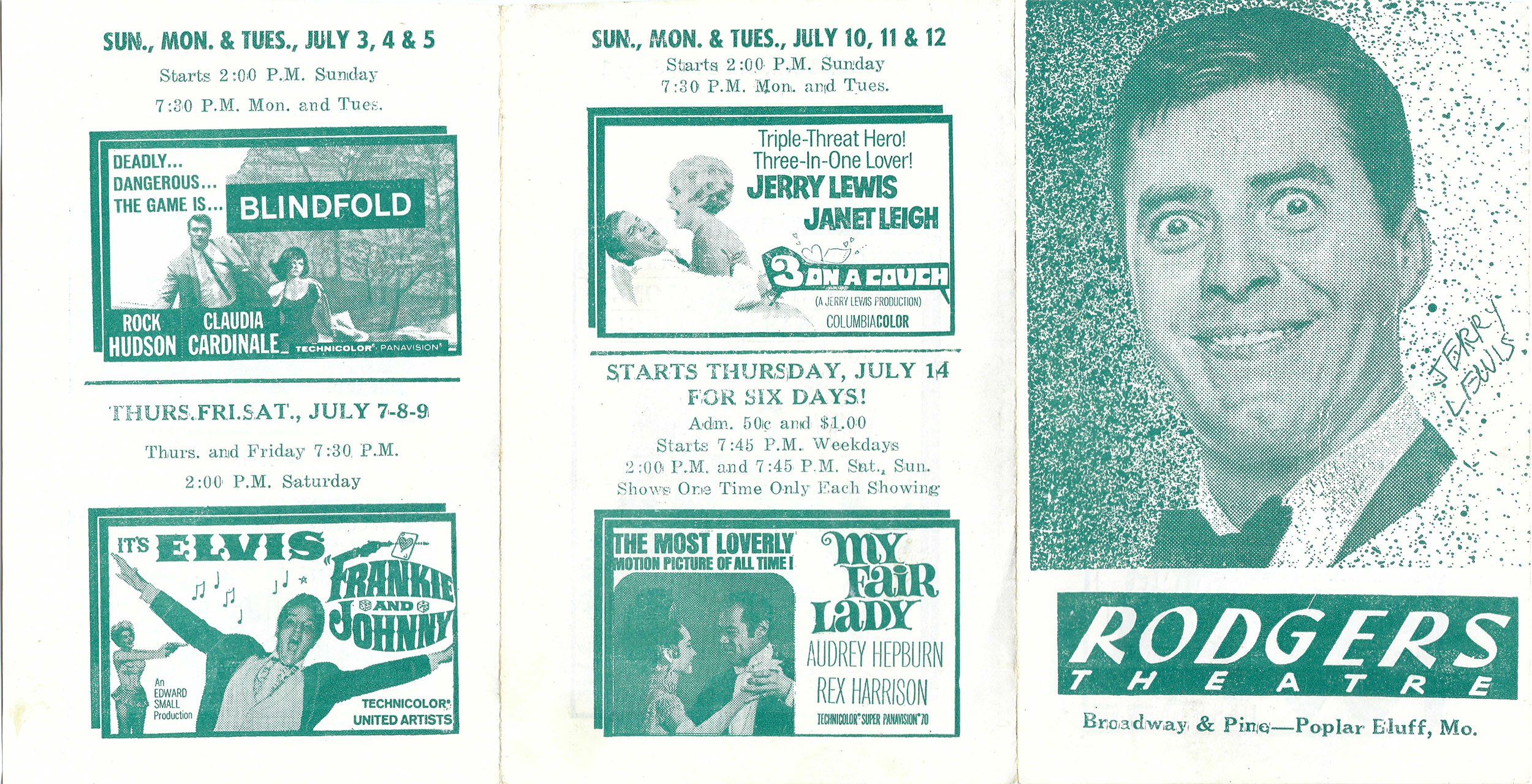 Rodgers Theatre Weekly Program, Summer 1966 - Theatre Program, June 26 – July 12, 1966