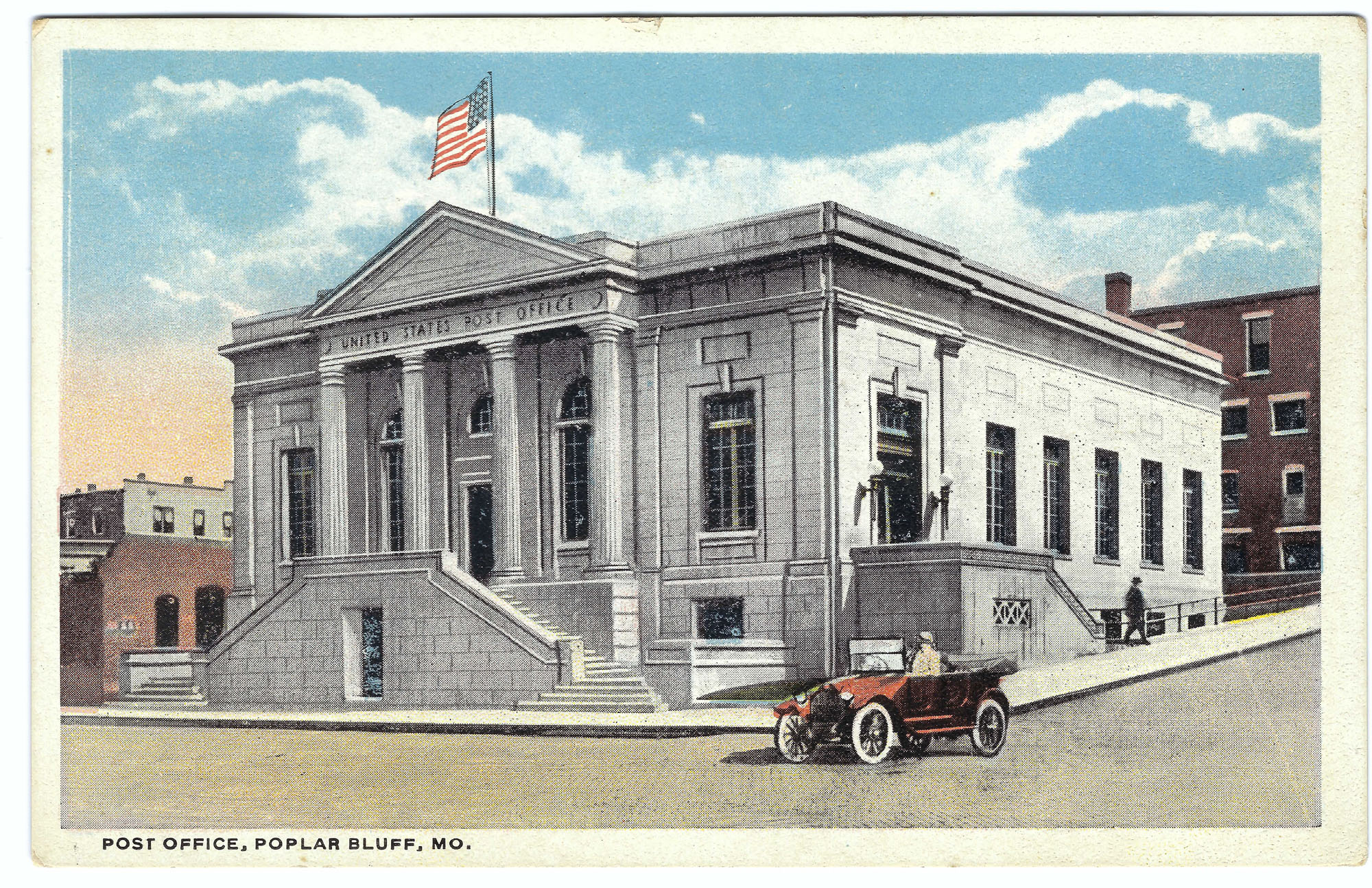 U.S. Post Office, Poplar Bluff, Mo. - historic postcard, Poplar Bluff Missouri, c. 1915