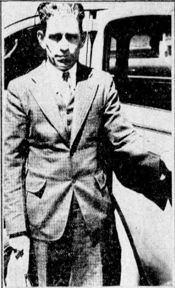 Homer L. "Honkey" Garner, whose automobile business took over the property in 1922 and carried the Garner name for decades. Daily American Republic, 1936.