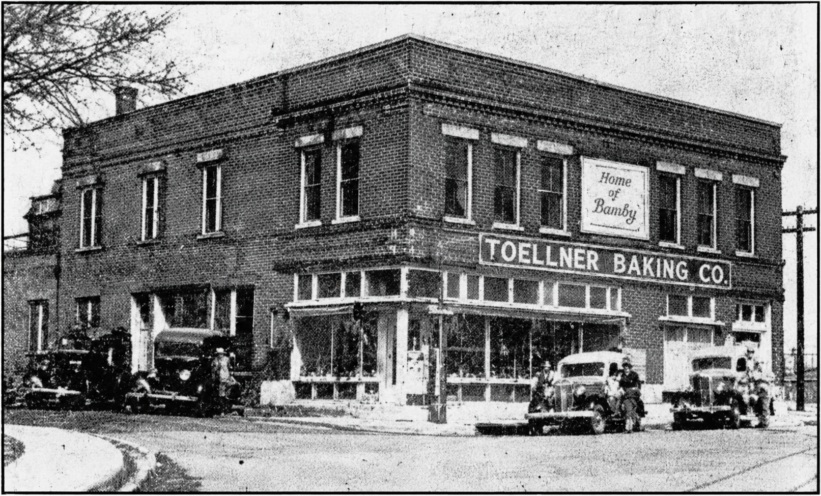 Toellner Baking Company - AI Enhanced - historic photo, Poplar Bluff Missouri