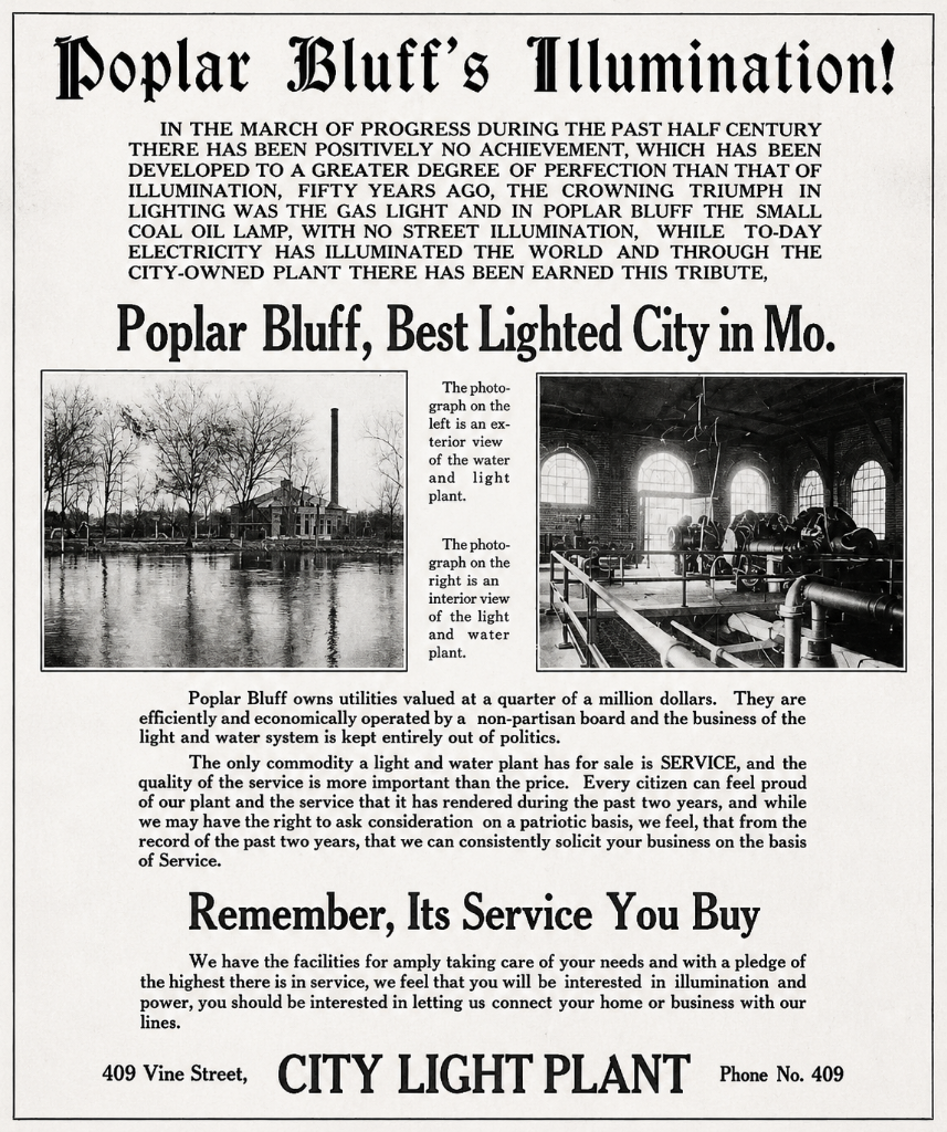 From Controversy to Civic Pride: The Story of Poplar Bluff's Municipal Light Plant