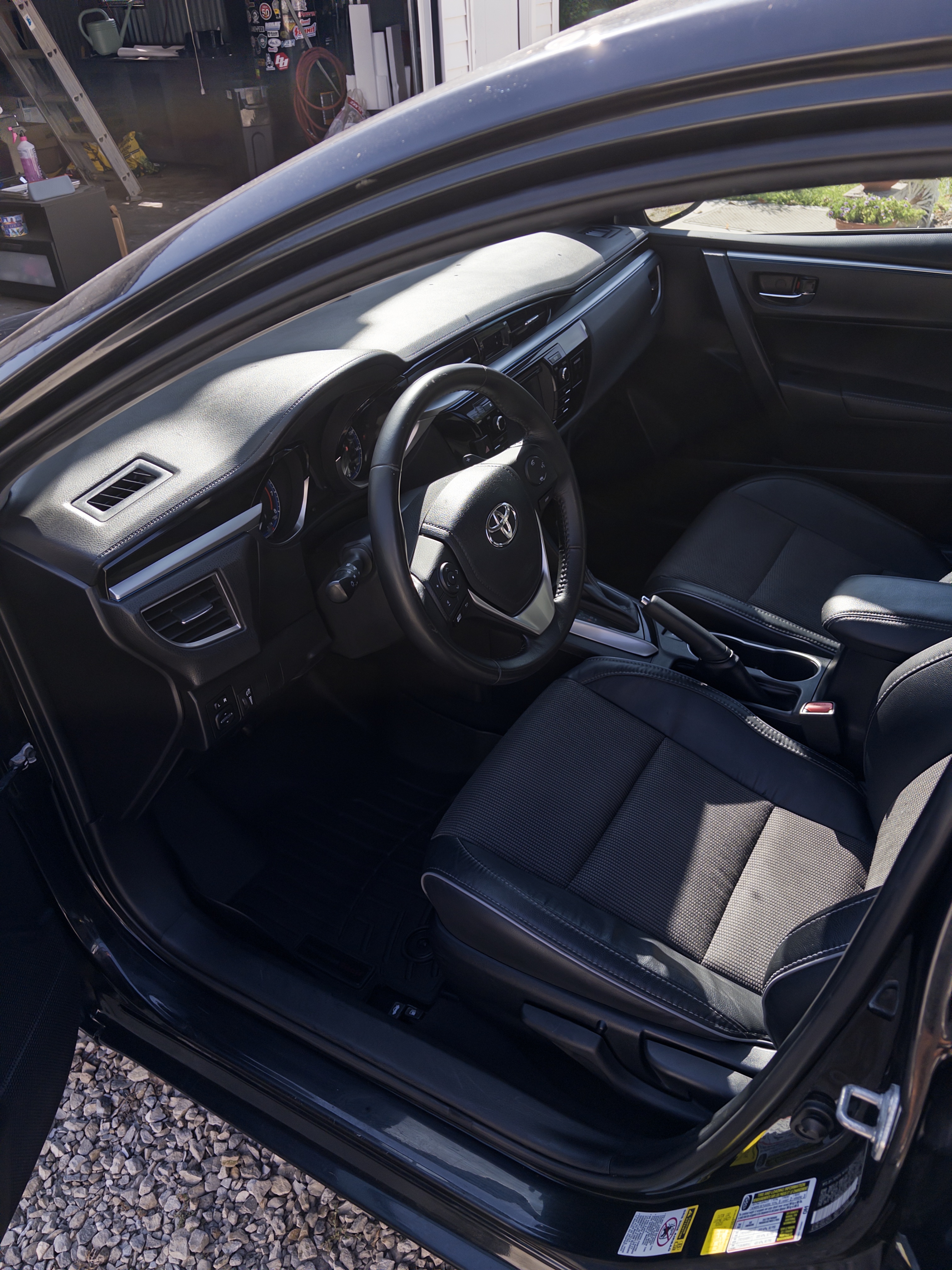 Toyota Corolla driver interior — after