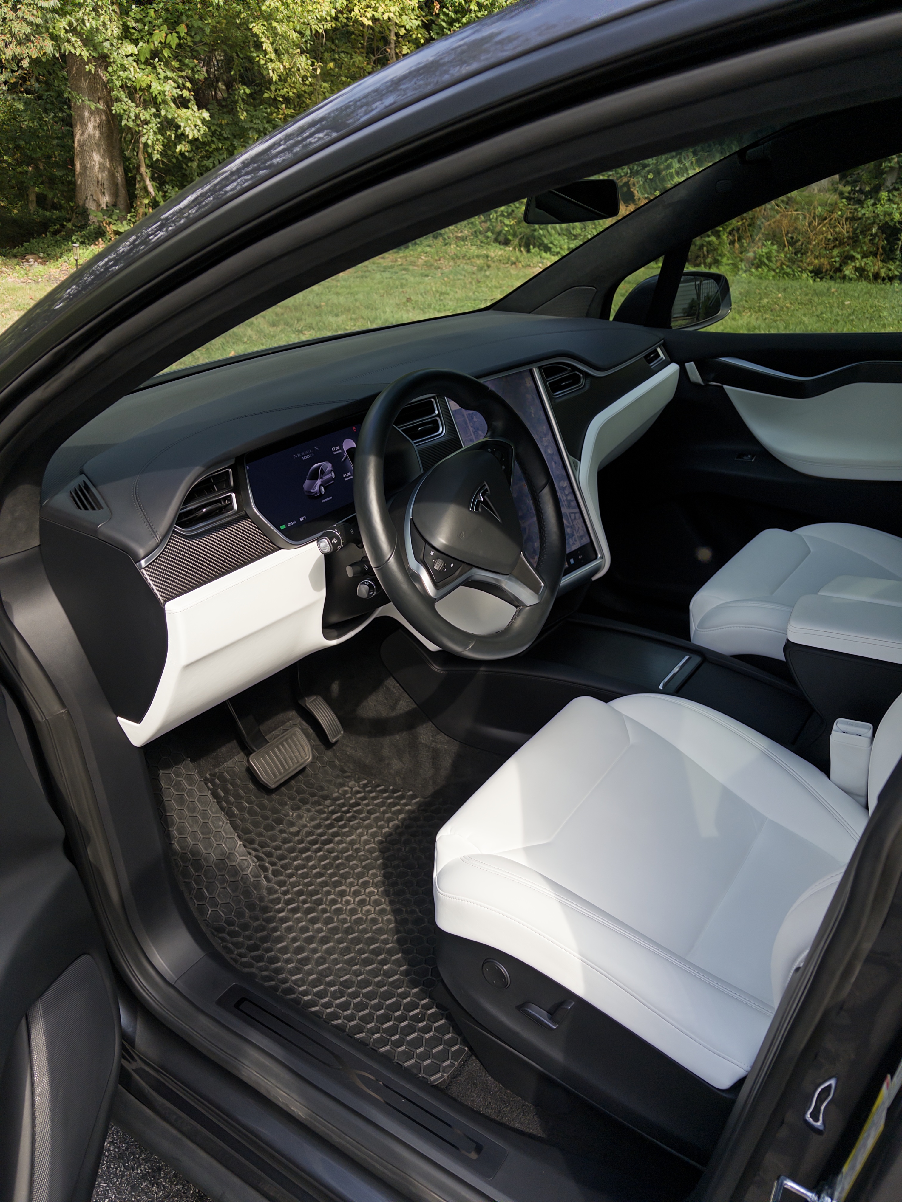 Tesla Model X interior — after