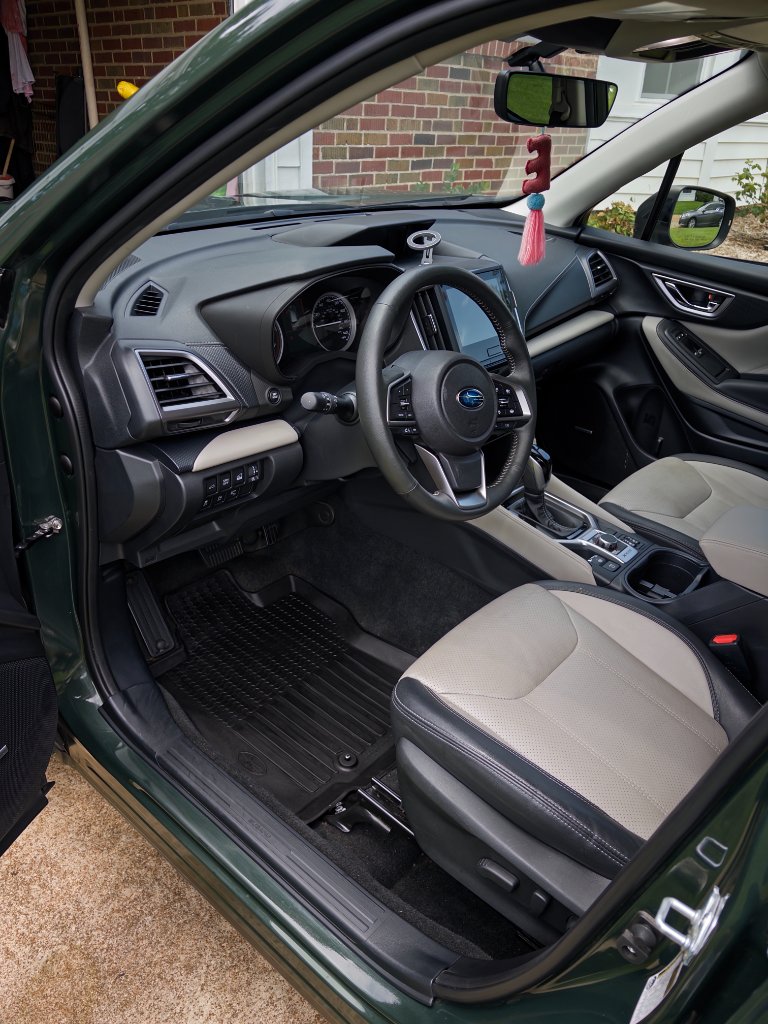 Subaru Outback interior detail — after