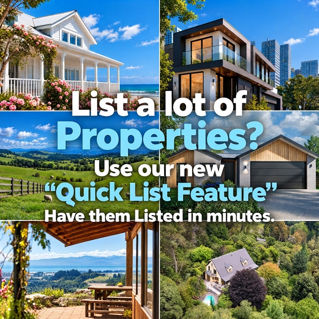 List a lot of Properties? Use our new Quick List Feature. Have them Listed in minutes.