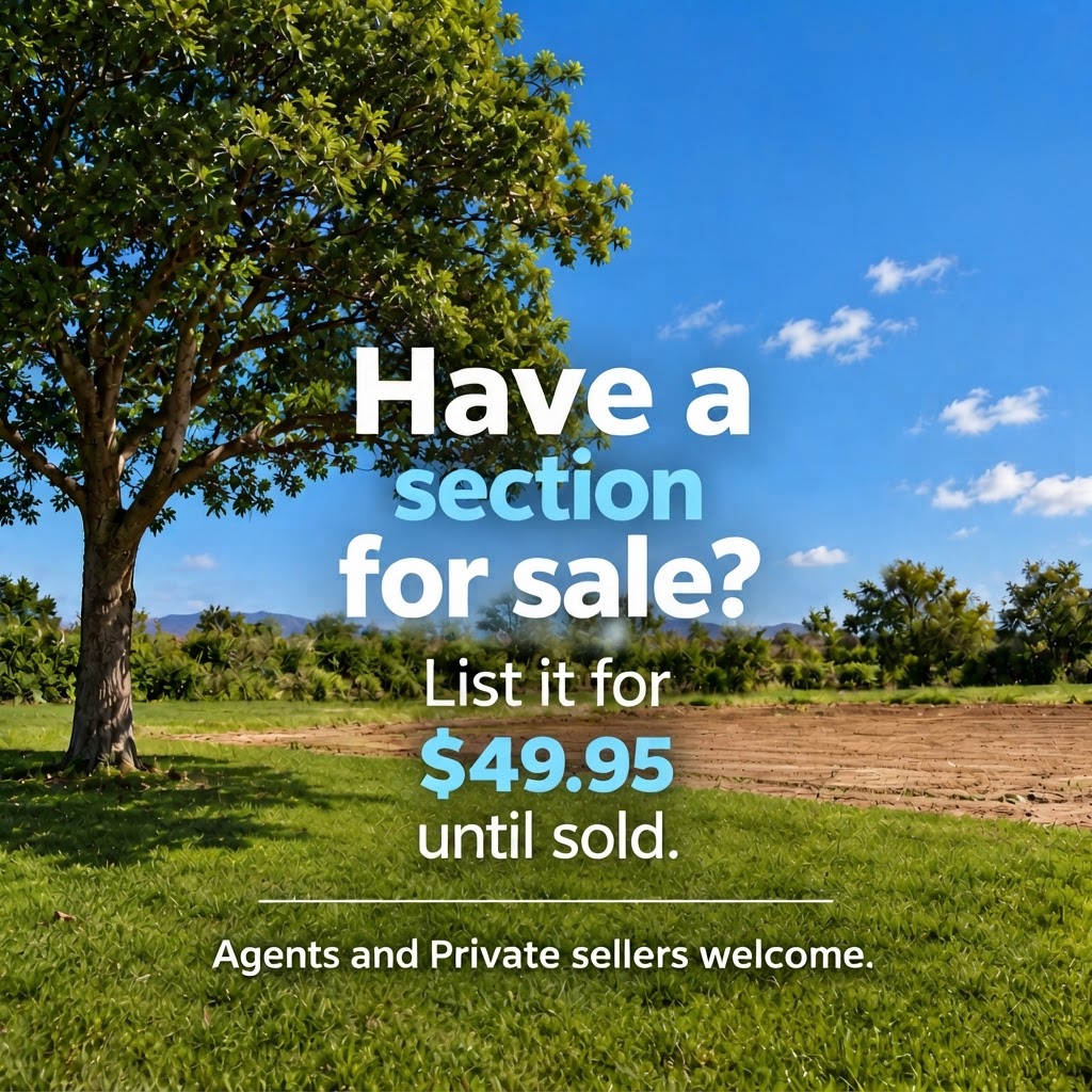 Have a section for sale? List it for $49.95 until sold. Agents and Private sellers welcome.