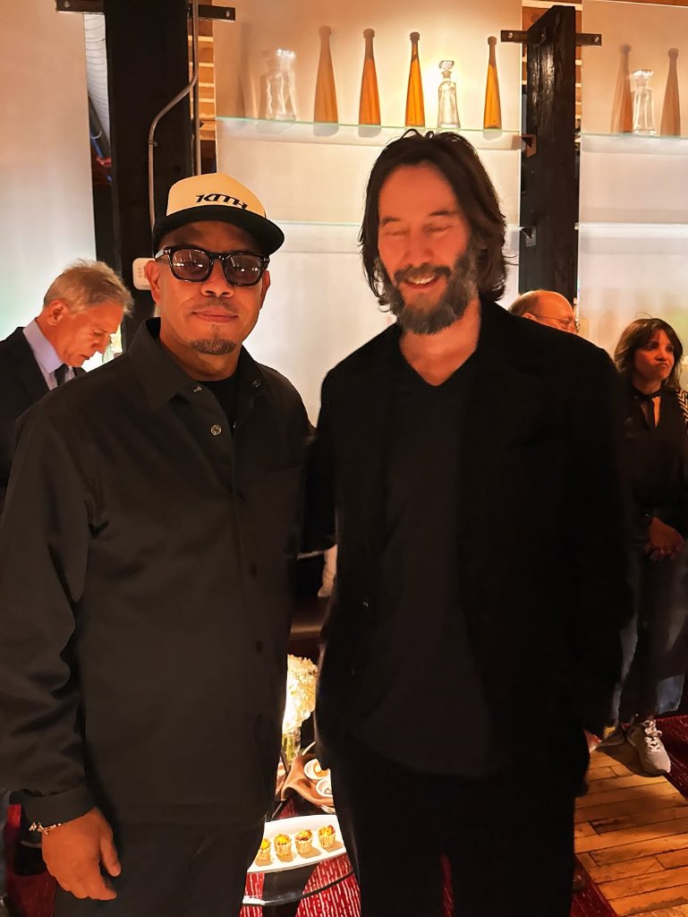 Eif Rivera with Keanu Reeves — Tribeca Festival