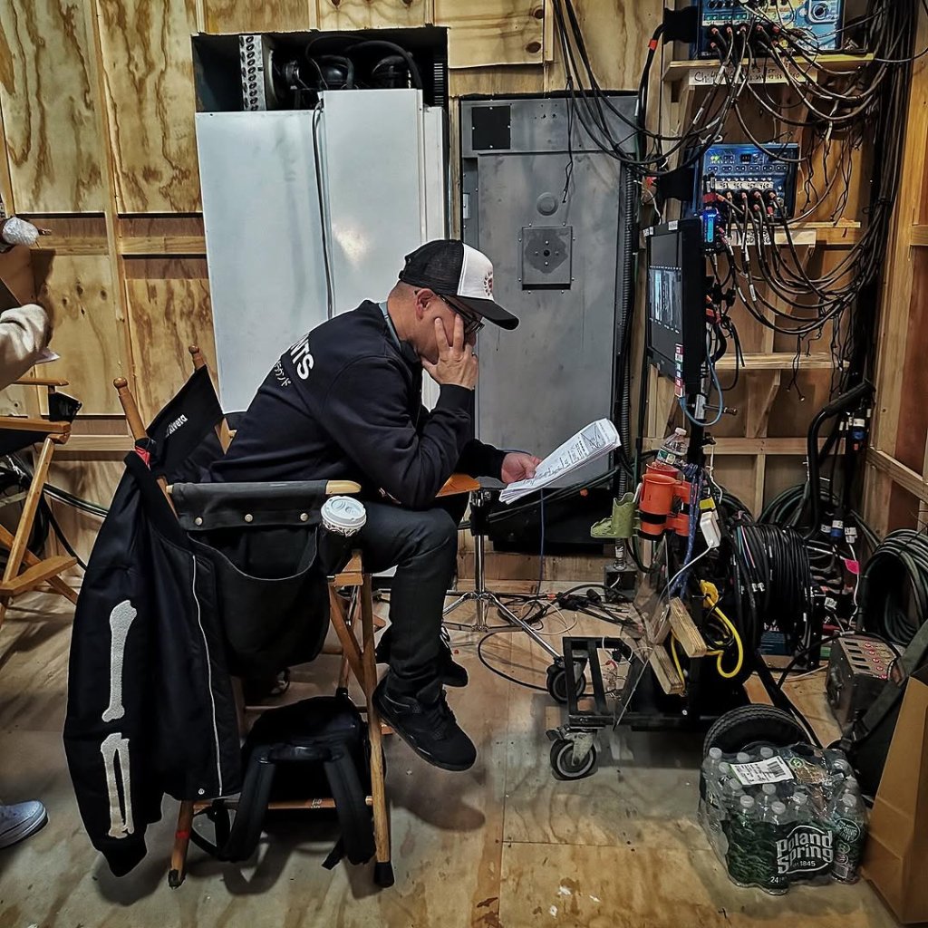 Eif Rivera — Script Review on Set