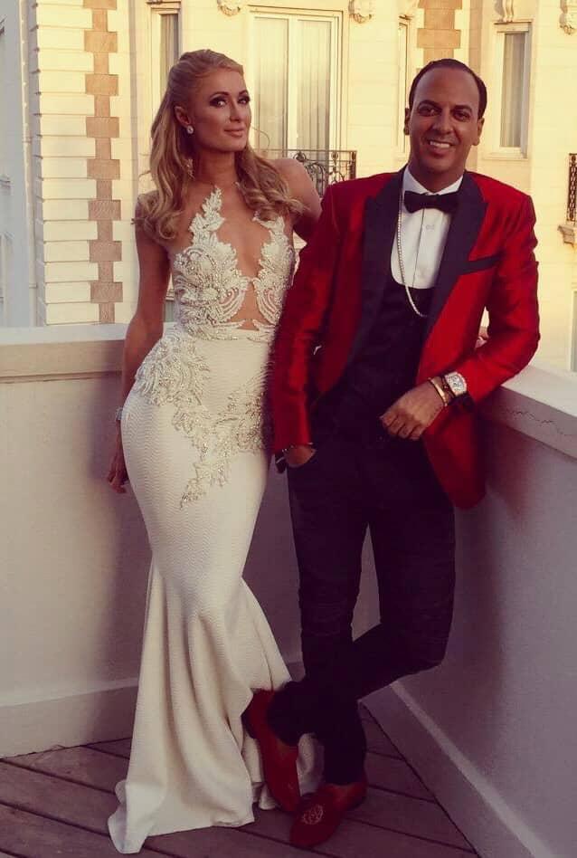 With Paris Hilton — Cannes