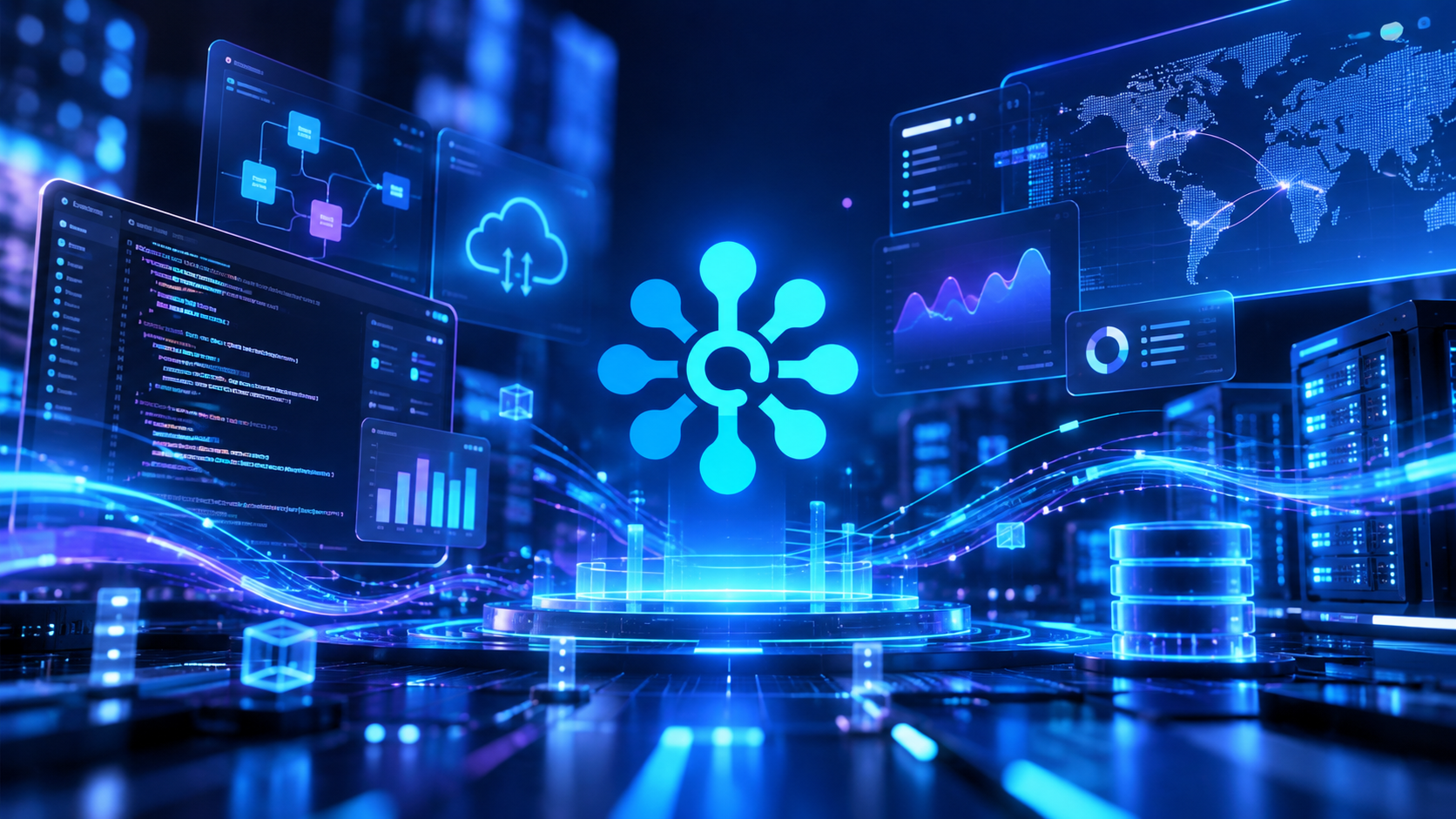 Kazanex enterprise technology hub — data center infrastructure and connected systems