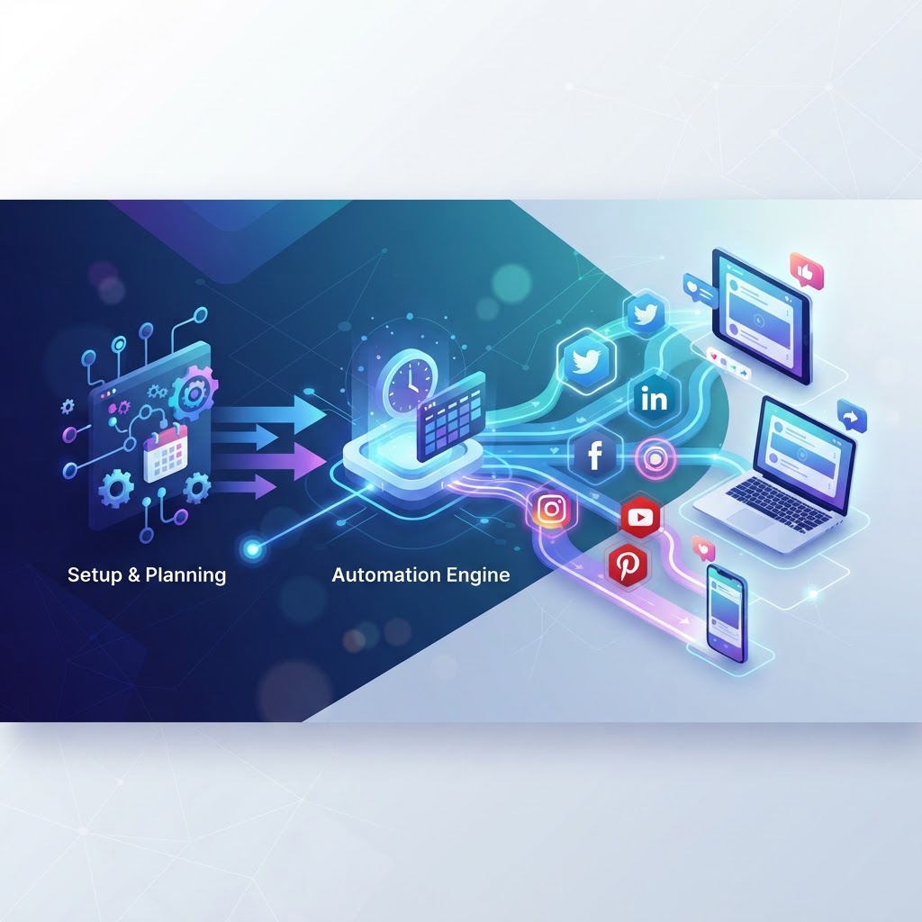 How to set up automated Social Media posting workflows