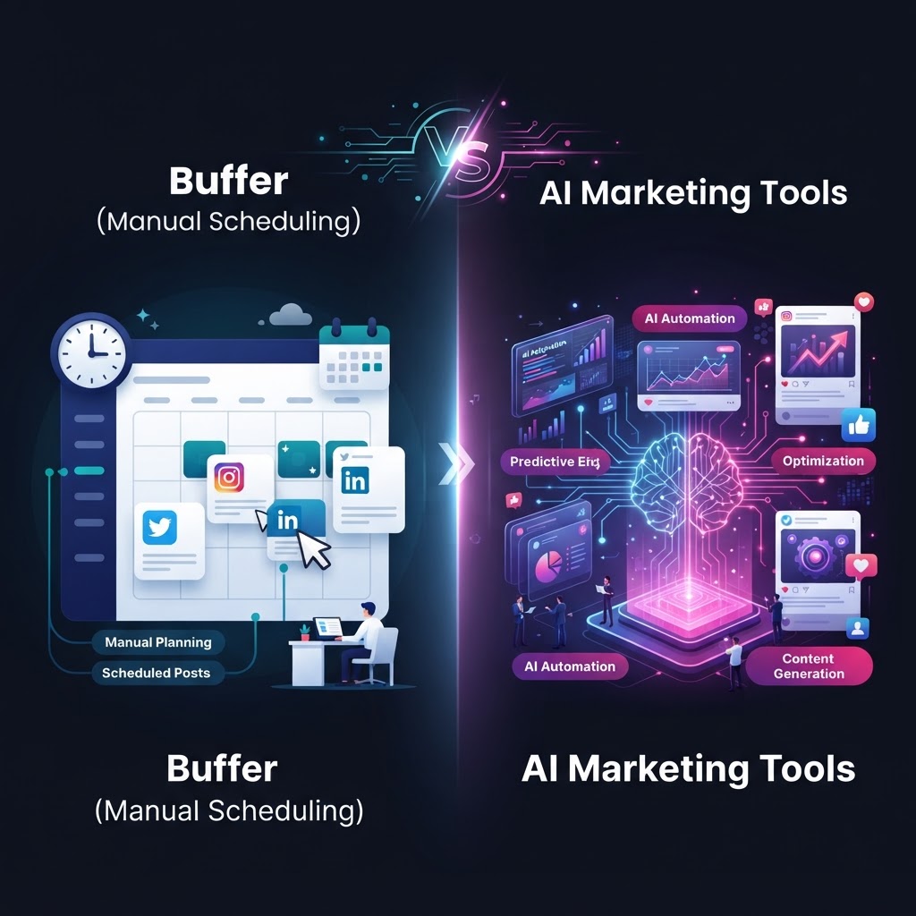 Buffer vs AI marketing tools: what is the difference?