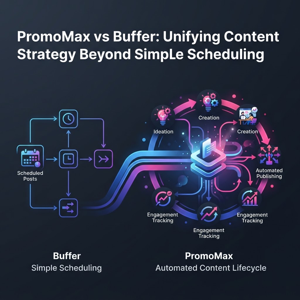 PromoMax vs Buffer: Unifying Content Strategy Beyond Simple Scheduling — PromoMax vs Buffer unified content strategy