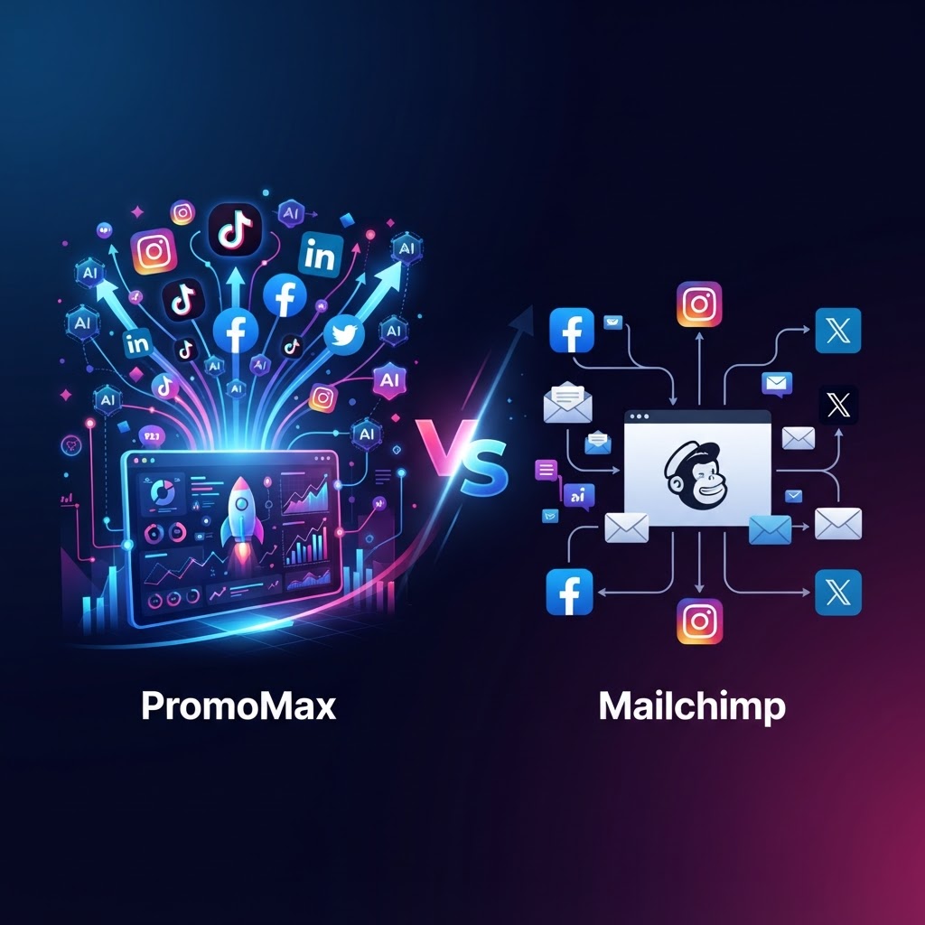 PromoMax vs Mailchimp: Elevating Your Social Strategy Beyond Email — PromoMax vs Mailchimp for social media