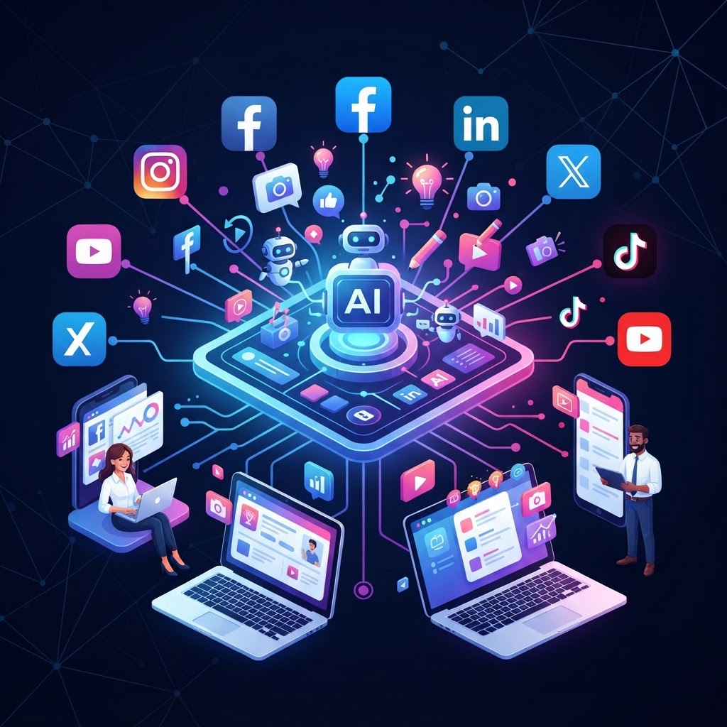 Top rated AI content creation tools for Social Media marketing