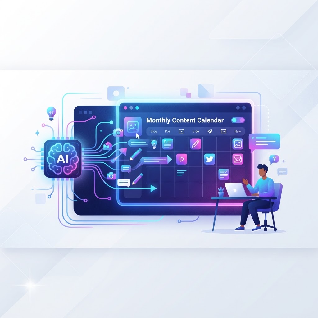 How to Build a Monthly Content Calendar with AI
