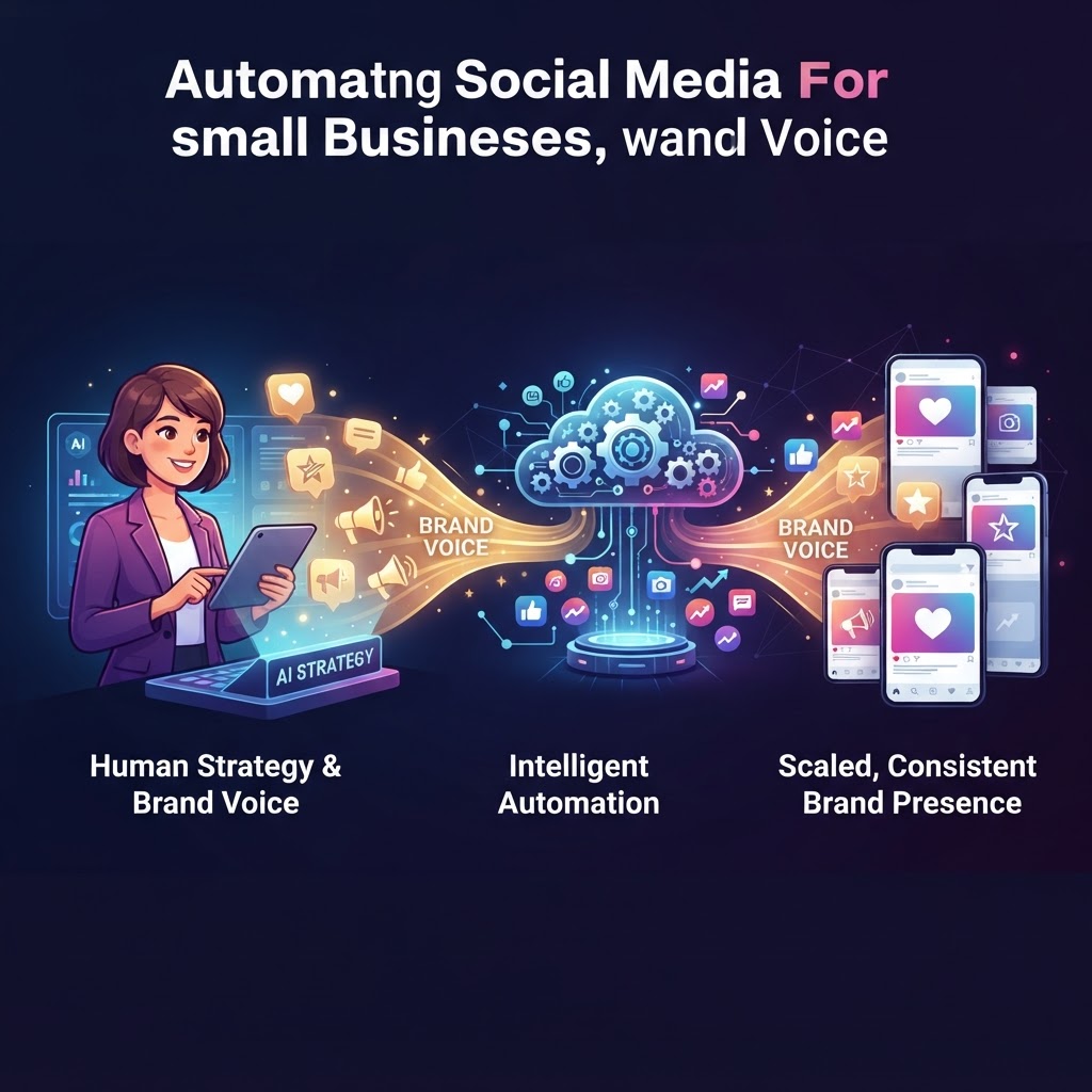 How to Automate Social Media for small business without losing brand voice?