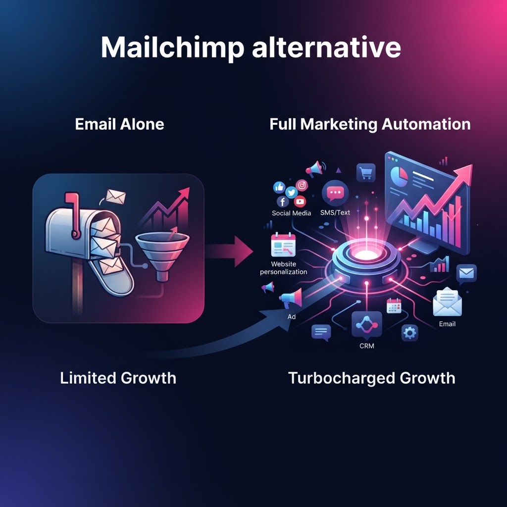 PromoMax vs Mailchimp: Why Full Marketing Automation Beats Email Alone