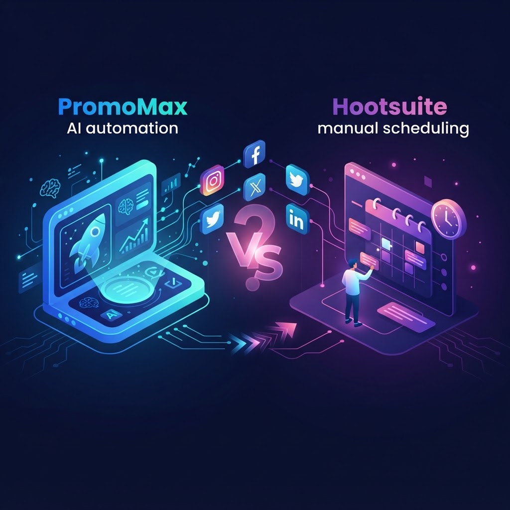 PromoMax vs Hootsuite: which is better for automated Social Media posting?