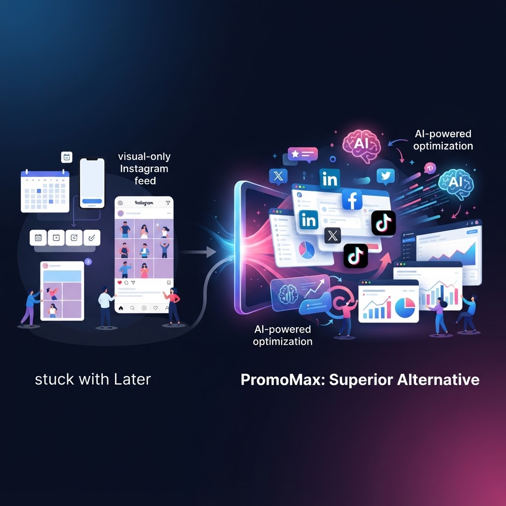 PromoMax vs Later: Beyond Instagram Visual-Only Planning