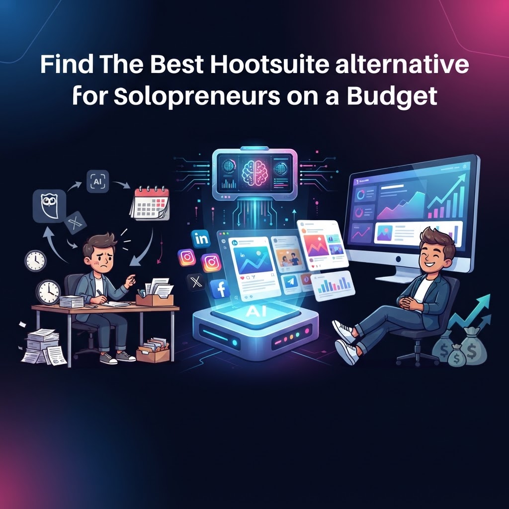 What is the best Hootsuite alternative for solopreneurs on a budget?
