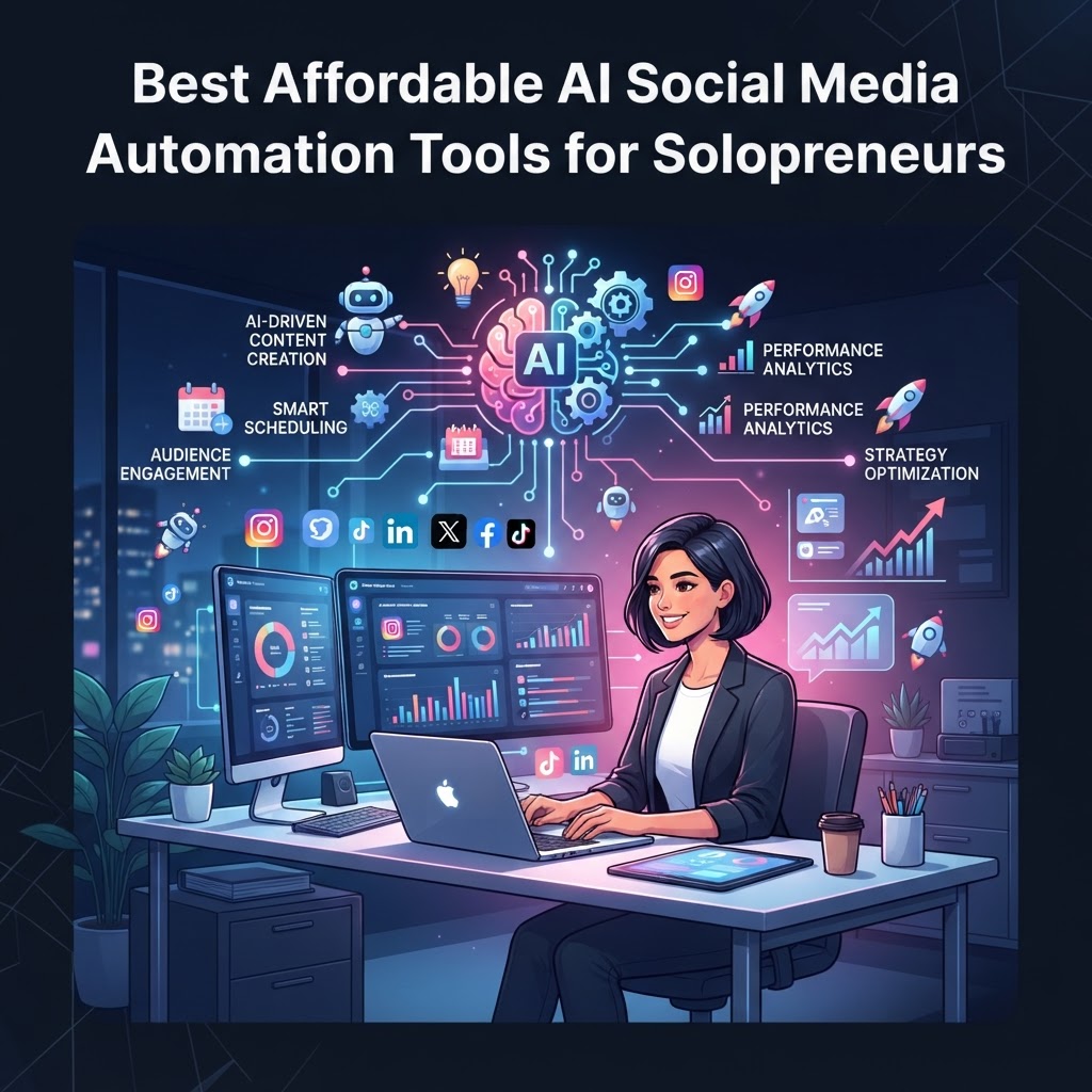 Best affordable AI Social Media automation tools for solopreneurs — Best affordable AI social media automation tools for solopreneurs