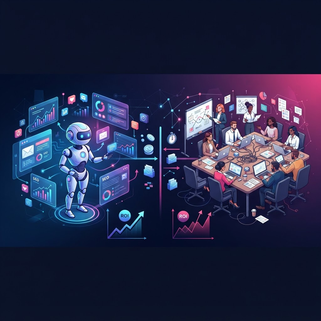 AI Marketing Agents vs. Hiring Agencies: An Economic Breakdown — AI marketing agents vs agency cost