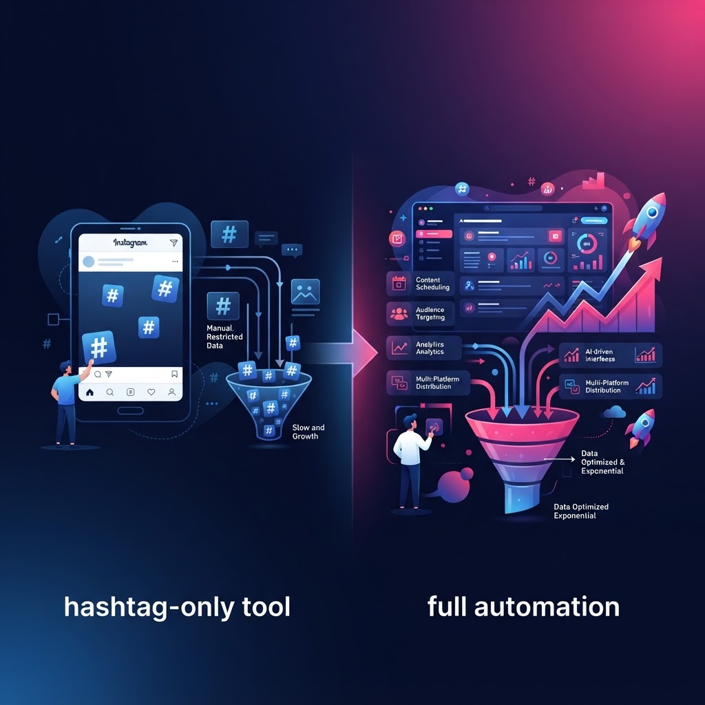 PromoMax vs Flick: Why Full Automation Beats Hashtag-Only Tools — Flick alternative