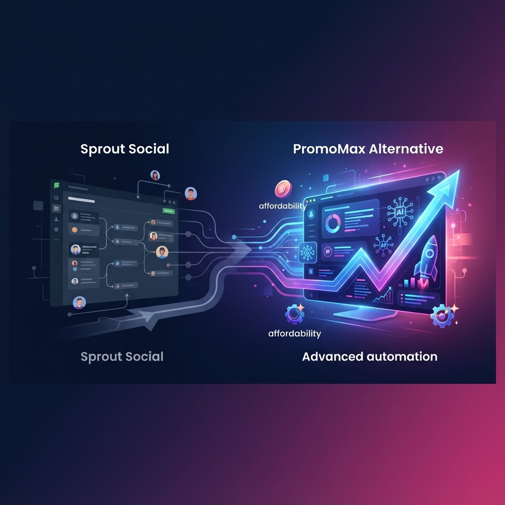 PromoMax vs Sprout Social: Affordable Enterprise-Grade Automation — Sprout Social alternative