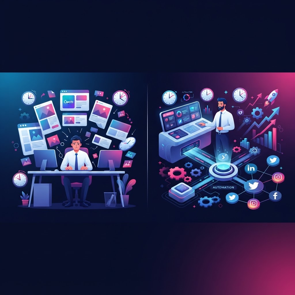 PromoMax vs Canva: Why Automated Publishing Outclasses Manual Templates — PromoMax vs Canva publishing automation