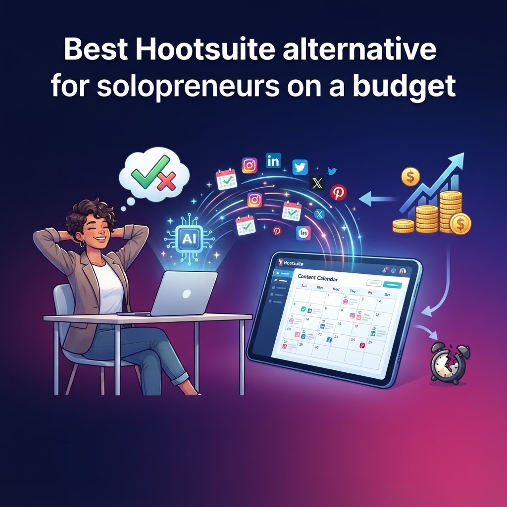 Best Hootsuite alternative for solopreneurs on a budget