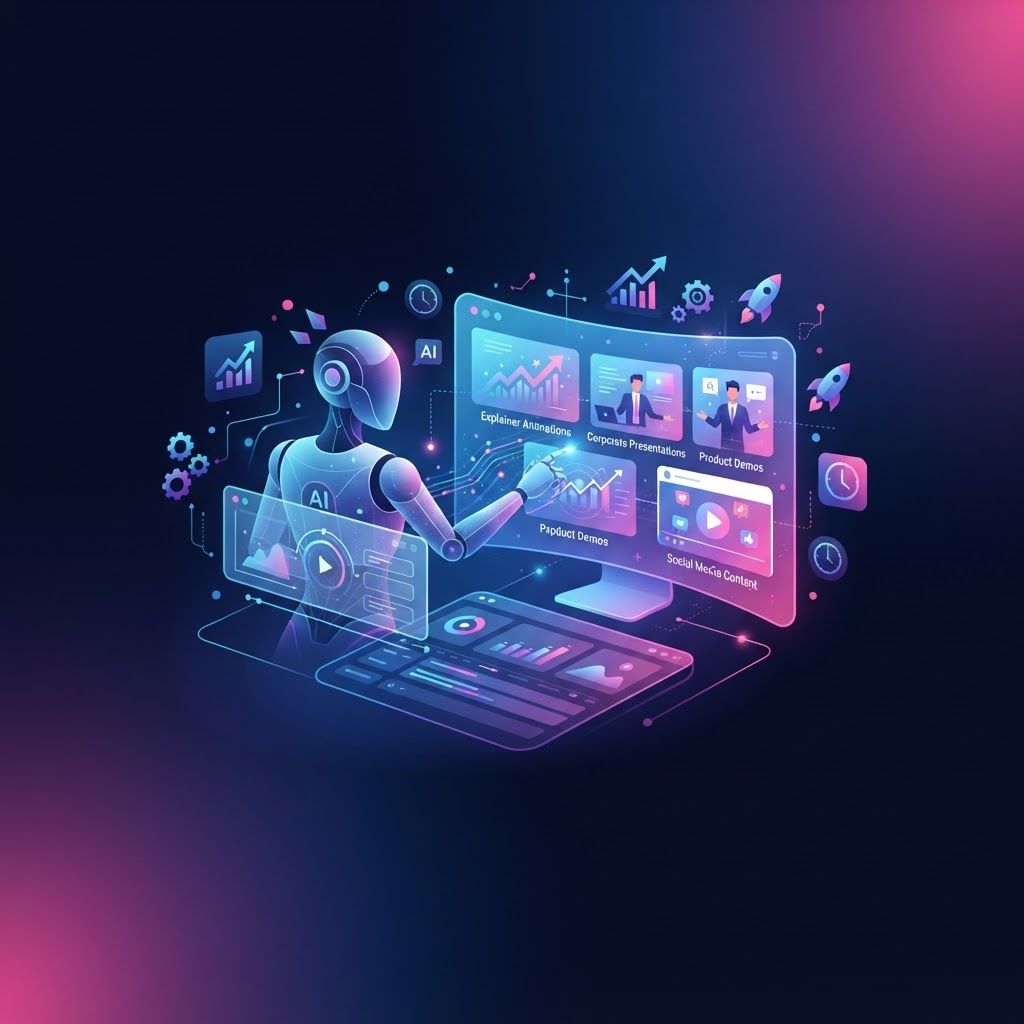 How can I create professional AI videos for my business?