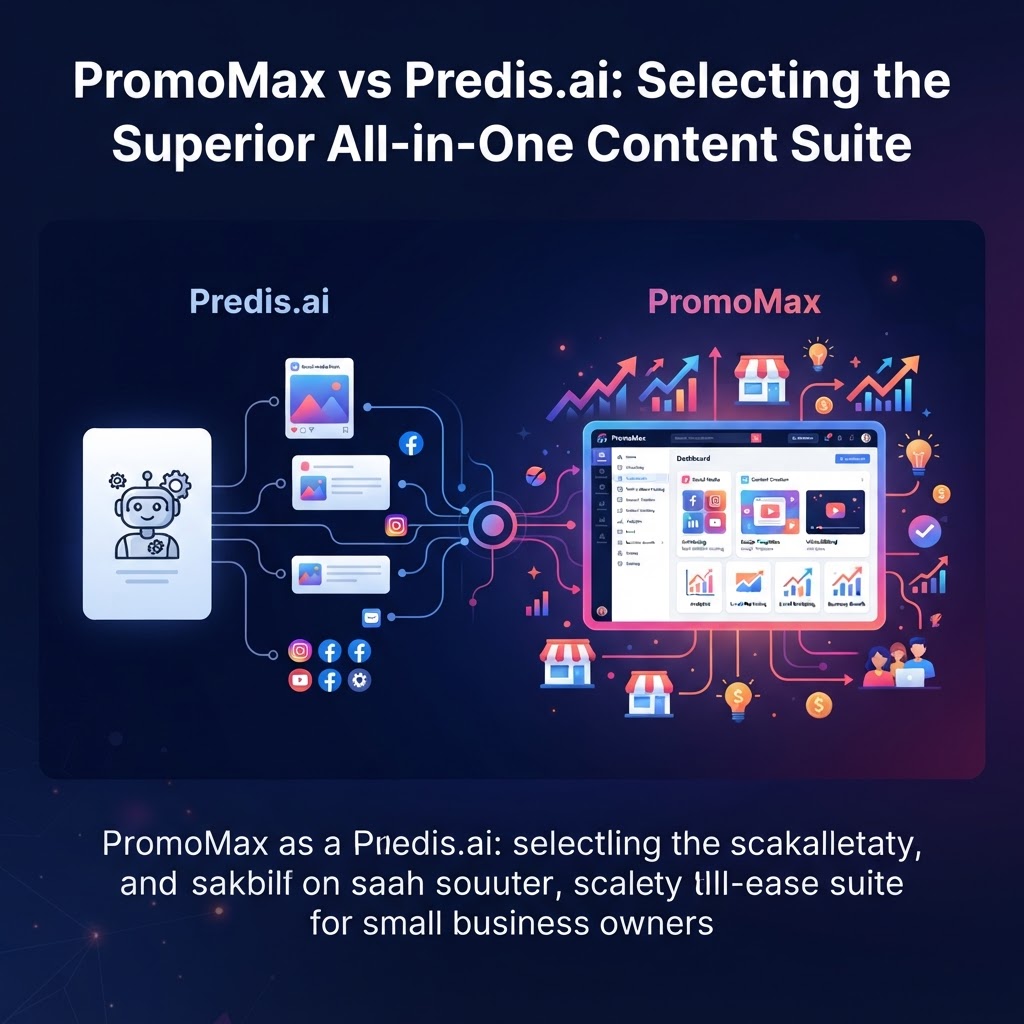 PromoMax vs Predis.ai: Selecting the Superior All-in-One Content Suite — Predis.ai alternative for small business