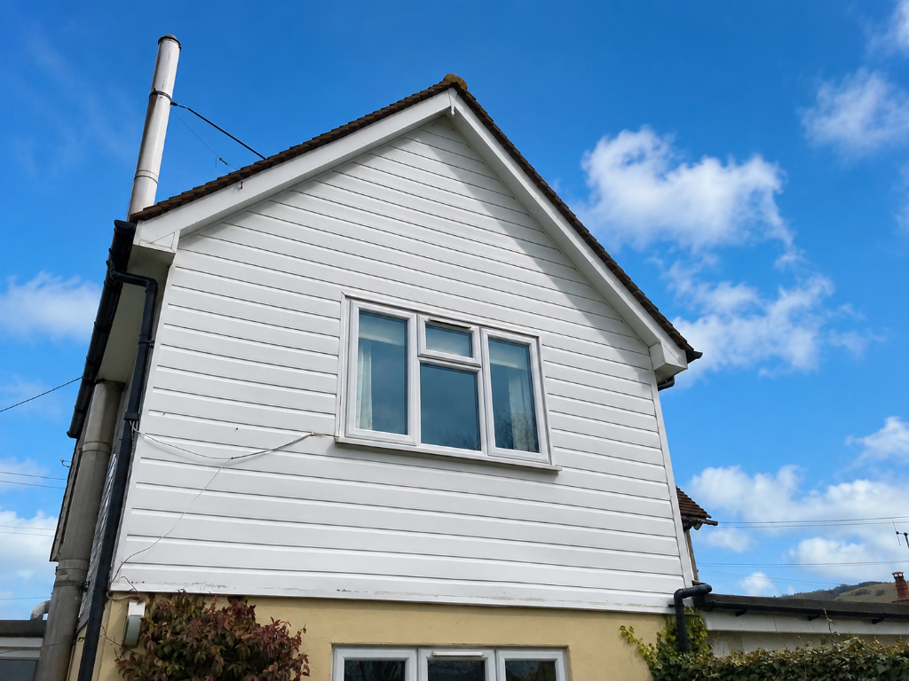 Clean fascias soffits and gutters on East Sussex home