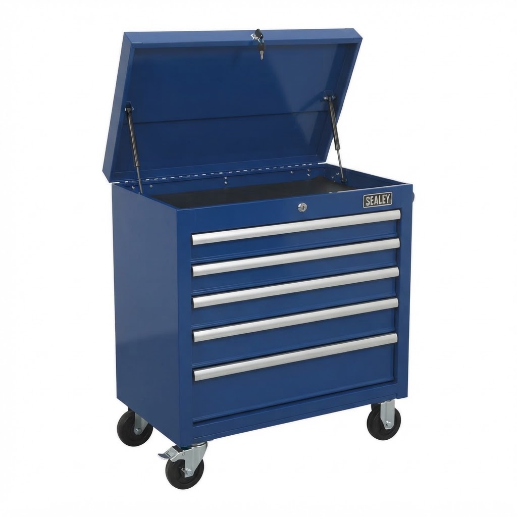 Sealey Sealey SCB5 5-Drawer Blue Tool Cabinet 675kg