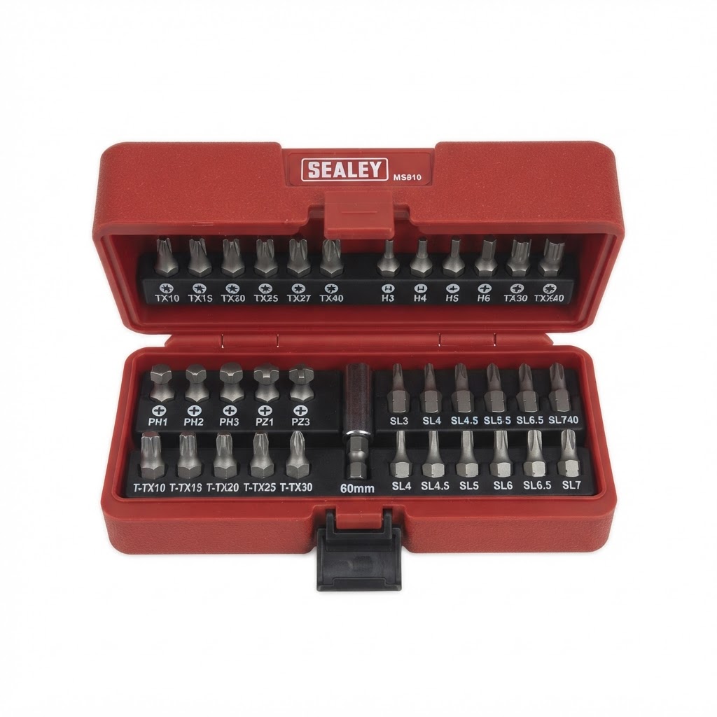 Sealey Sealey MS810 1/4" Hex Bit Set 32pc