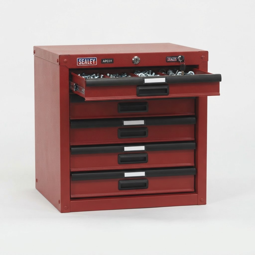 Sealey Sealey APC01 Heavy Duty Steel Parts Cabinet 5 Drawer