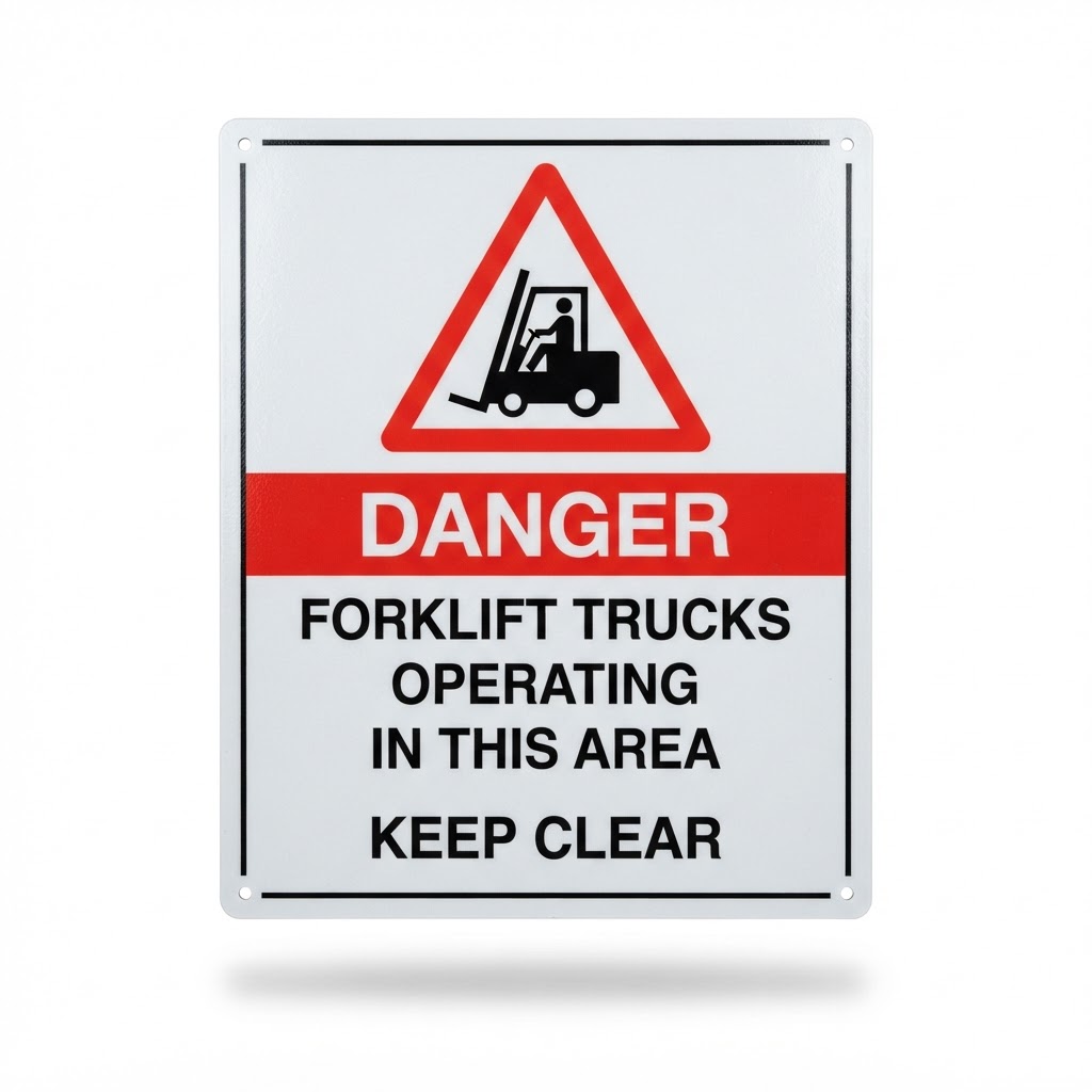 Howcroft Signs Howcroft Signs Danger Forklift Trucks Hazard Sign